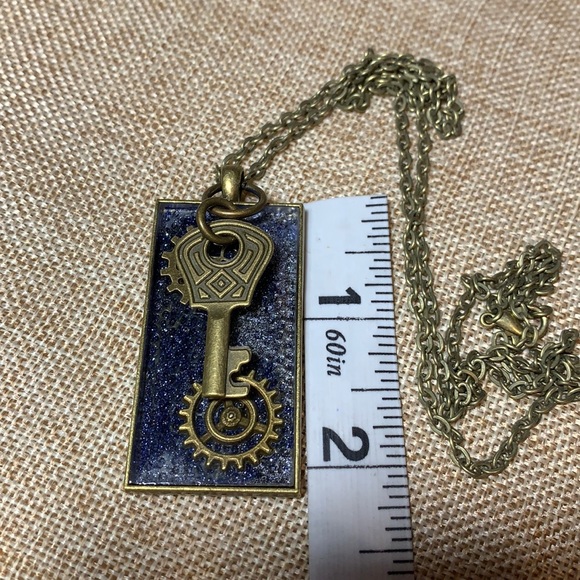 Key Gears Necklace Handmade New One of a kind. - Picture 6 of 8